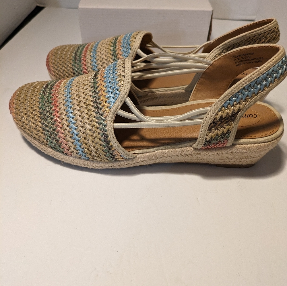 Comfortview Espadrilles Wedge Multiple Color Clos… - image 4